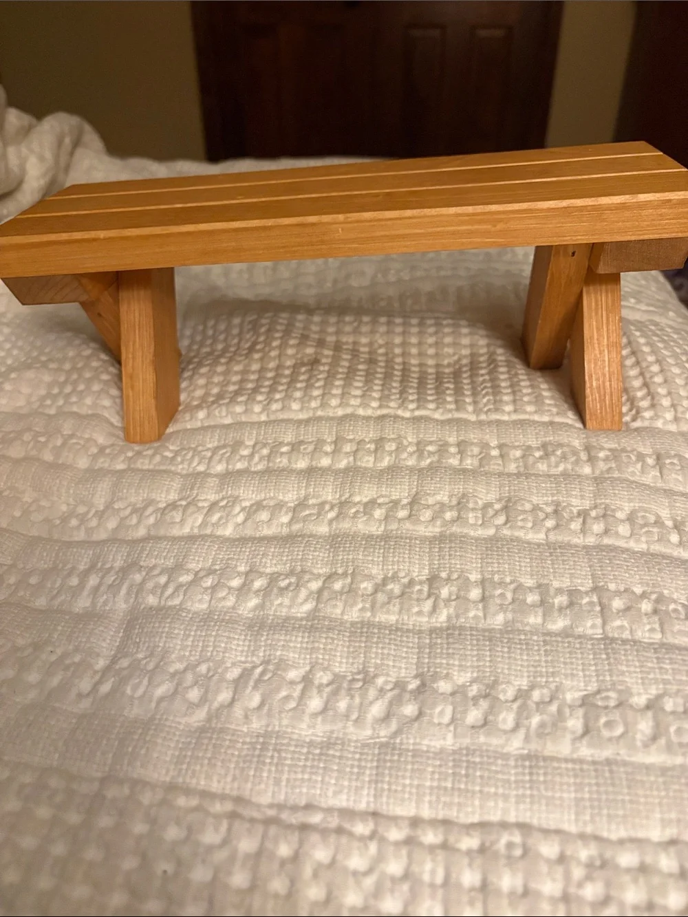 Rustic Wooden Wall Shelf - Natural Honey Tone